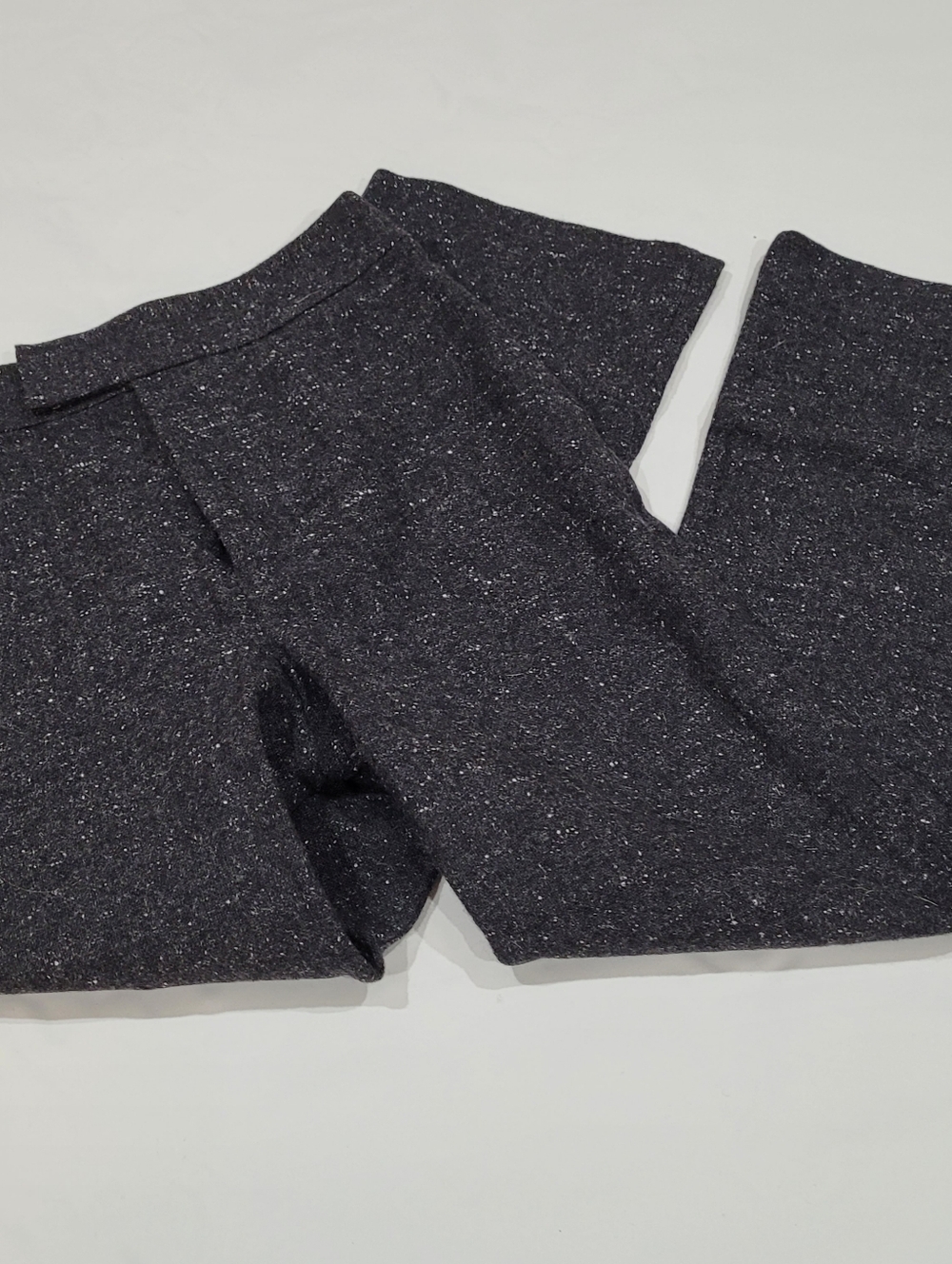 Camasso black charcoal wool blend trousers